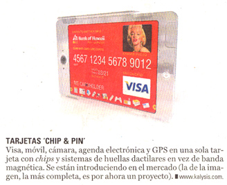 tarjeta chip pin